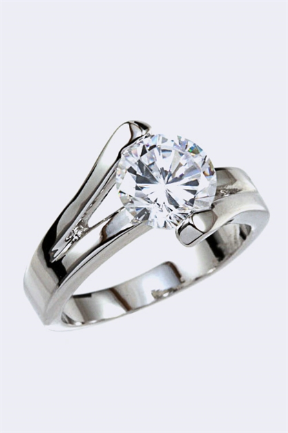 LA JEWELRY PLAZA, Round CZ Ring, 99-CW1030