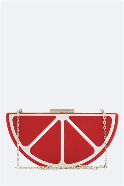 LA JEWELRY PLAZA, Citrus Design Clutch, 104-2507-MG070