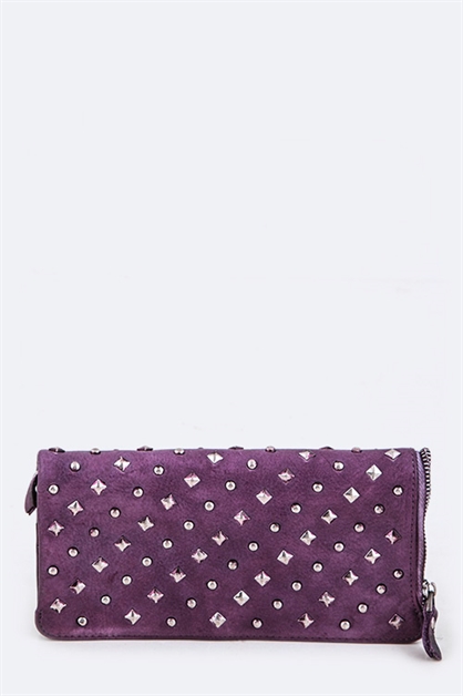 LA JEWELRY PLAZA, Genuine Leather Zipper Wallet, 128-HBG8146/MI025