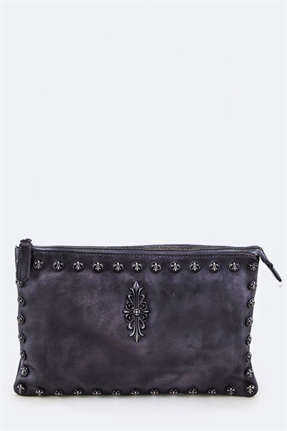 LA JEWELRY PLAZA, Genuine Leather Clutch, 128-HBG140117-MQ021