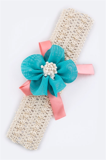 LA JEWELRY PLAZA, Bow Kids Size Stretch Headband, 128-EMC6311/ML025