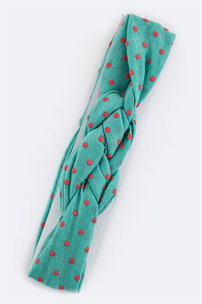 LA JEWELRY PLAZA, Polka Dot Kid Stretch Headband, 128-EMC6317/MP011