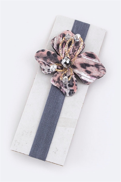 LA JEWELRY PLAZA, Flower Kids Stretch Headband, 98-KIDMF098