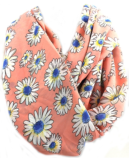 BEAUTYSIS, Daisy Infinity Scarf, SCF100925LR