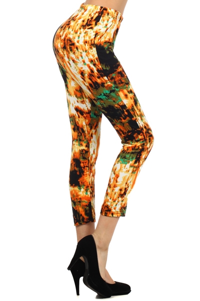 LEGGINGS DEPOT, E-0922Orange, E-0922Orange