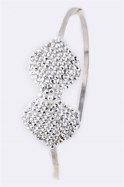 LA JEWELRY PLAZA, Crystal Bow Headband, 98-TH3519-MF094