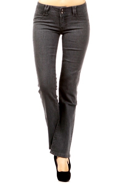 BAGEL, Women Denim EP-013 Charcoal, EP-013Charcoal