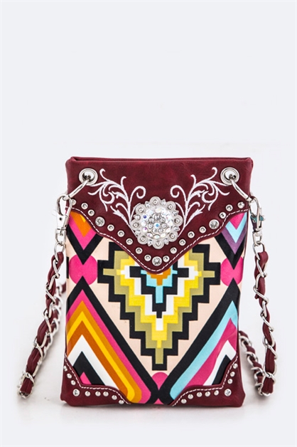 LA JEWELRY PLAZA, Crystal Concho Swing Bag , 98-W1027