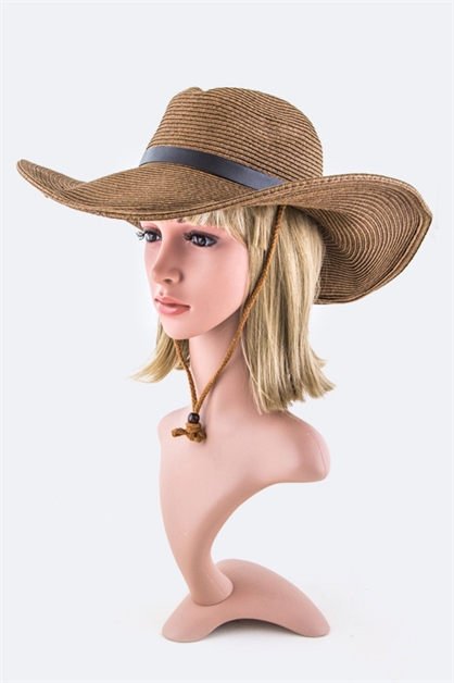LA JEWELRY PLAZA, Straw Fashion Cowboy Hat, 105-NUMBER/MA019