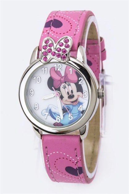 LA JEWELRY PLAZA, Crystal Bow Minnie Watch, 08-MIN061/BD027