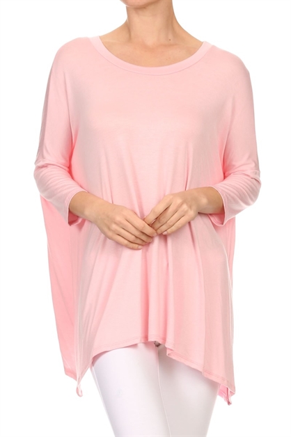 BAGEL, HANDKERCHIEF TOP SLT-1001-PINK, SLT-1001-PINK