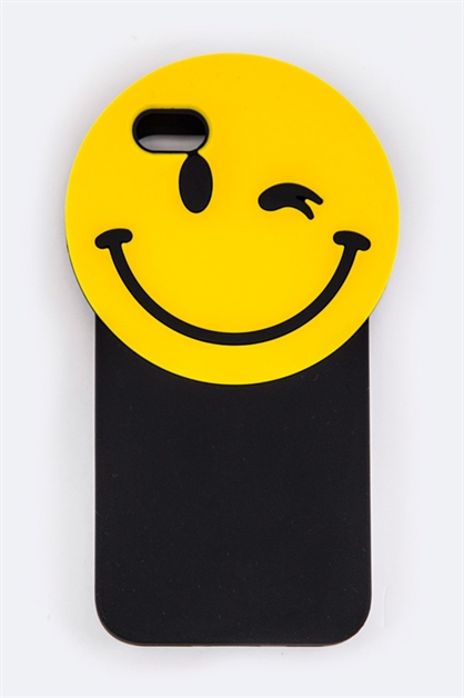 LA JEWELRY PLAZA, Wink Emoji Iphone Case, 128-EMP189/BASE
