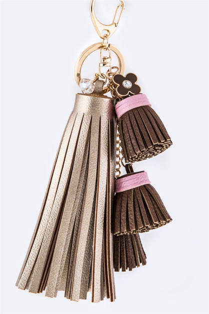 LA JEWELRY PLAZA, Chunky Tassel Key Chain, 128-80638068-MD0652