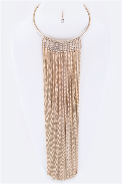 LA JEWELRY PLAZA, Chain Iconic Collar Necklace, 84-CNE7040/AL569