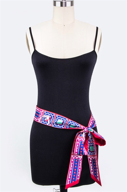 LA JEWELRY PLAZA, Skinny Convertible Scarf, 131-BASC7016/MP013