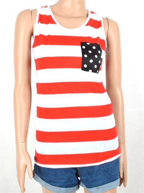 BEAUTYSIS, USA American Flag Tank Top, TT101