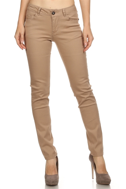 BAGEL, 5 POCKET PANTS NSP-103-DP-Pink, NSP-103-Khaki