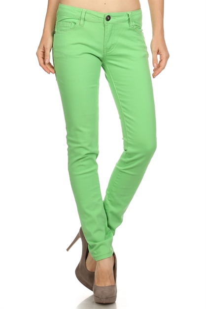 BAGEL, 5 POCKET PANTS NSP-103-DP-Pink, NSP-103-LIME