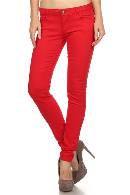 BAGEL, 5 POCKET PANTS NSP-103-DP-Pink, NSP-103-red