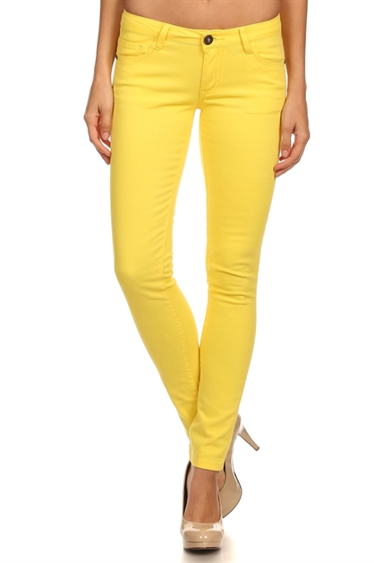 BAGEL, 5 POCKET PANTS NSP-103-DP-Pink, NSP-103-Yellow