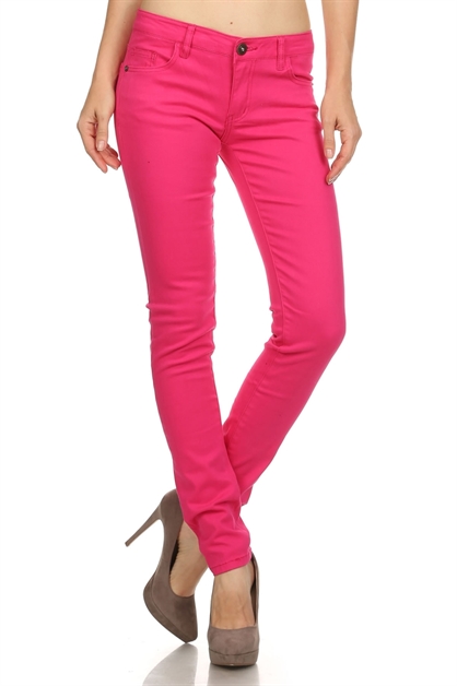 BAGEL, 5 POCKET PANTS NSP-103-DP-Pink, NSP-103-Fushia