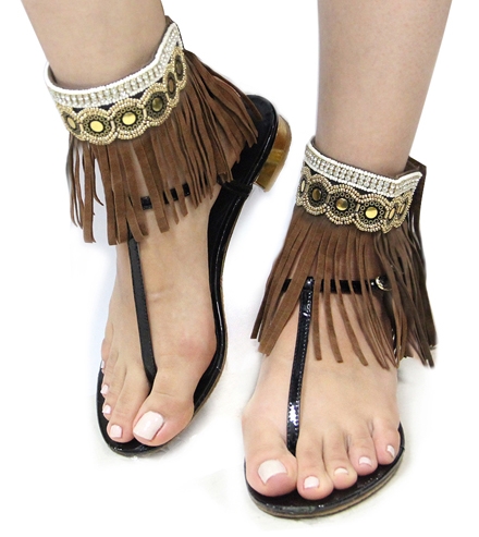 BEAUTYSIS, Tassel Suede Anklet, AT0023AGBW2