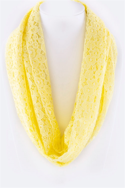 LA JEWELRY PLAZA, Lace Infinity Scarf, 131-PWSI4534/MD019