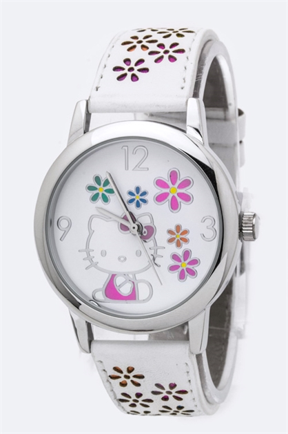 LA JEWELRY PLAZA, Hello Kitty Flower Watch, 08-HKAQ5478-BD005