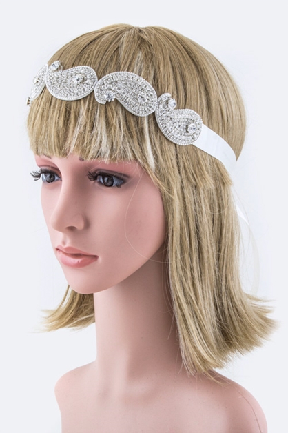 LA JEWELRY PLAZA, Paisley Convertible Headband , 99-BH251X062/MR013