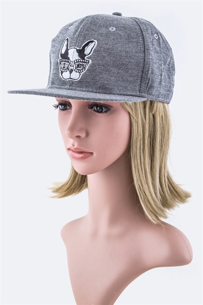 LA JEWELRY PLAZA, French Bull Dog Cap, 128-EMH8465/ME005