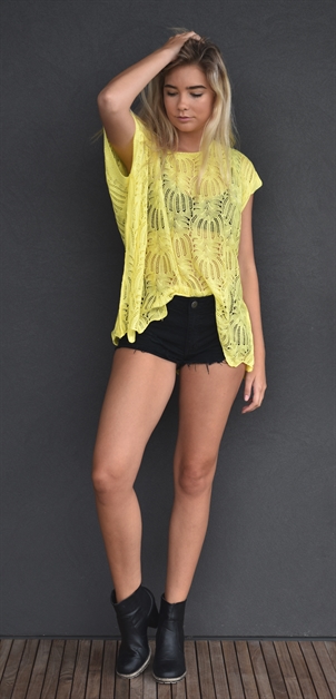 OH SO CALI CLOTHING, Crochet Poncho, SU1604