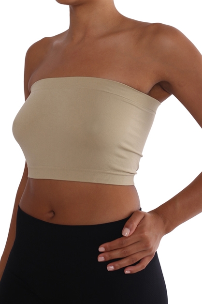 ITZON, Tube Top, B01_KHAKI