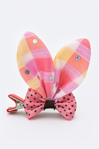 LA JEWELRY PLAZA, Mix Bunny Ear Hair Clip, 128-BUNNY5/ME019