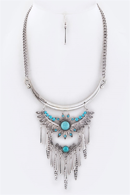 LA JEWELRY PLAZA, Tribal Collar Necklace, 26-8524/AN400