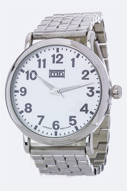 LA JEWELRY PLAZA, Unisex Large Dial Watch, 06-MN2139/BC065