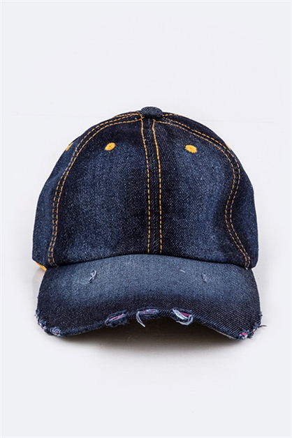LA JEWELRY PLAZA, Classic Denim Cap, 39-HA350180/MO010