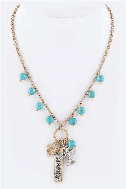 LA JEWELRY PLAZA, 1 Corinthians 137 Mix Charms , 88-8818N-COR/AZ156