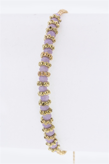 LA JEWELRY PLAZA, Mix Beads Drawstring Bracelet, 46-OB5157-AE598