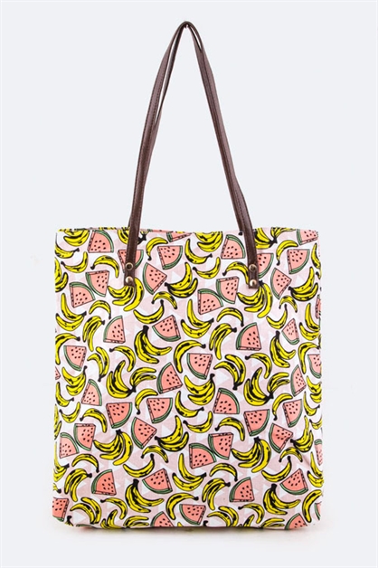 LA JEWELRY PLAZA, Banana  Watermelon Tote, 99-BG326X020-MH013