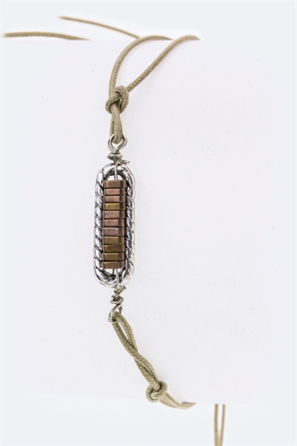 LA JEWELRY PLAZA, Wired Drawstring Bracelet, 40-YOB0005/AD312