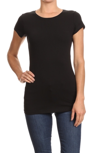 BAGEL, BASIC T-SHIRTS T-001-BLACK, T-001-BLACK