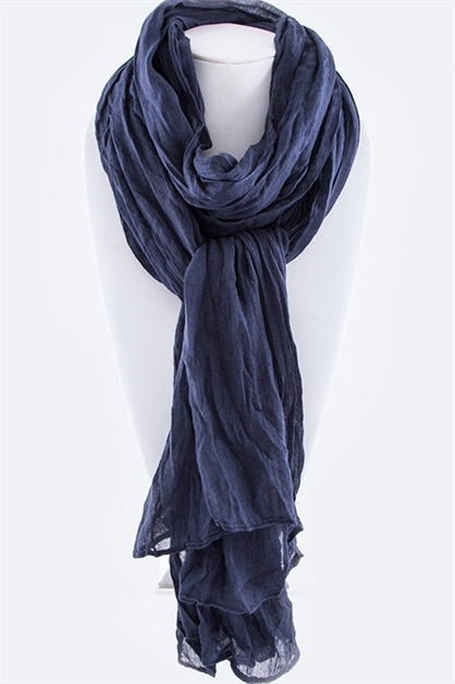 LA JEWELRY PLAZA, Viscose Large Crinkle Scarf, 125-SCF-H8628/ORDER