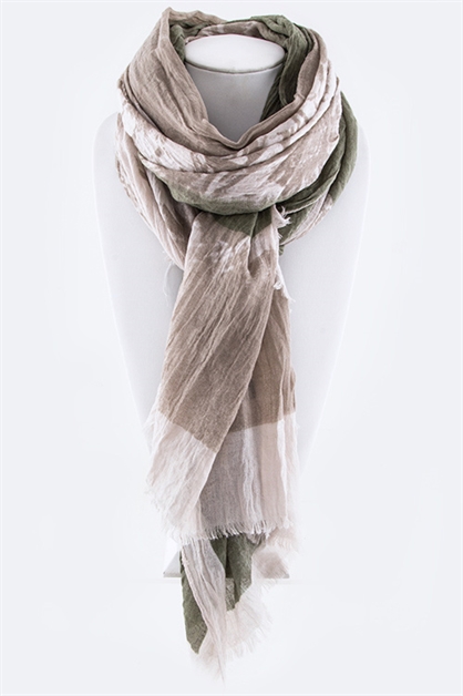 LA JEWELRY PLAZA, Flower Heart Print Scarf, 125-SCF-H8636/ORDER