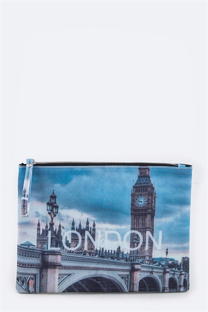 LA JEWELRY PLAZA, LONDON Fashion Soft Clutch, 114-2556-MI013
