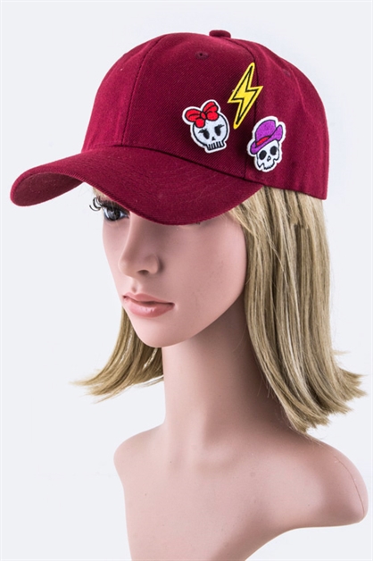 LA JEWELRY PLAZA, Shock Skeleton Convertible Cap, 128-8439MB1151/MR056