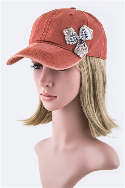 LA JEWELRY PLAZA, Sequins Flower Fashion Cap, 128-35019MB008