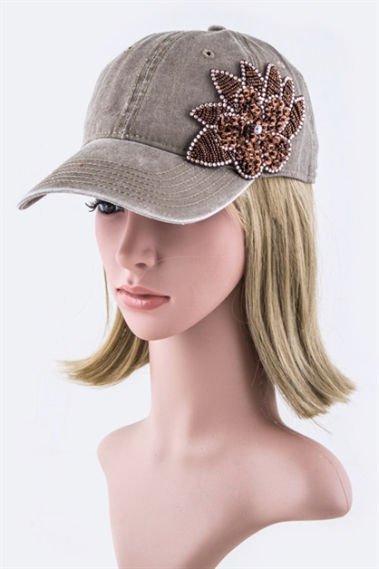LA JEWELRY PLAZA, Bead  Sequins Flower Fashion, 128-35019MF060