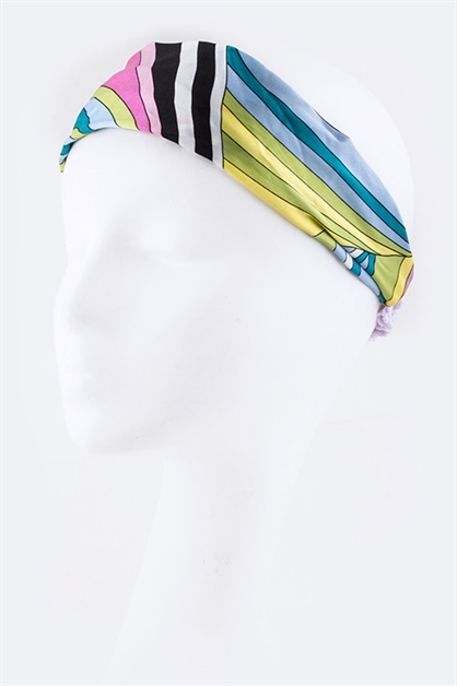 LA JEWELRY PLAZA, Iconic Silk Stretch Headband, 98-ADA42