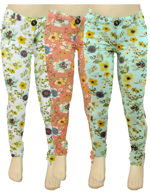 BAGEL, NCSP-300 KIDS FLORAL PANTS, NCSP-300