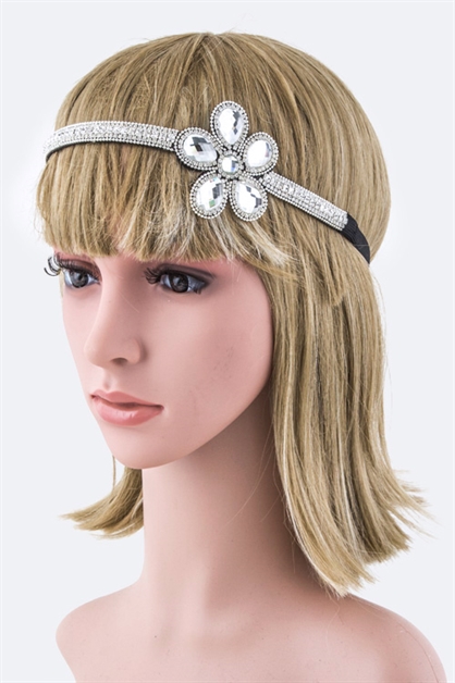 LA JEWELRY PLAZA, Crystal  Rhinestones Headband, 99-HS251X003dd-BJ031